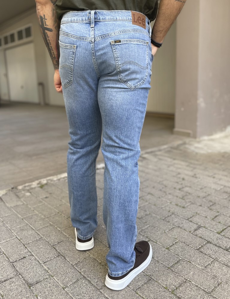 Lee Daren Zip Fly ανδρικό ανοιχτό μπλε ξεβαμμένο τζιν 112367189 φωτογραφία